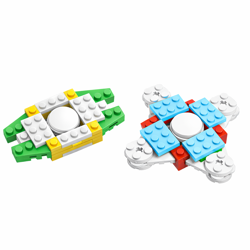 Pupupic® DIY Kids Spinning Top Toy | Detachable Building Blocks Assembly Educational Puzzle Toy