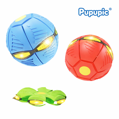 Pupupic® LED Light-Up Magic Deformation Ball – Kids & Pet Outdoor Toy