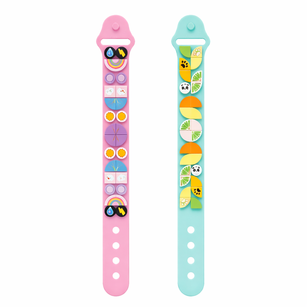Pupupic® DIY Small Particle Building Blocks Bracelet | Creative Kids Wearable Toy