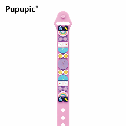Pupupic® DIY Small Particle Building Blocks Bracelet | Creative Kids Wearable Toy