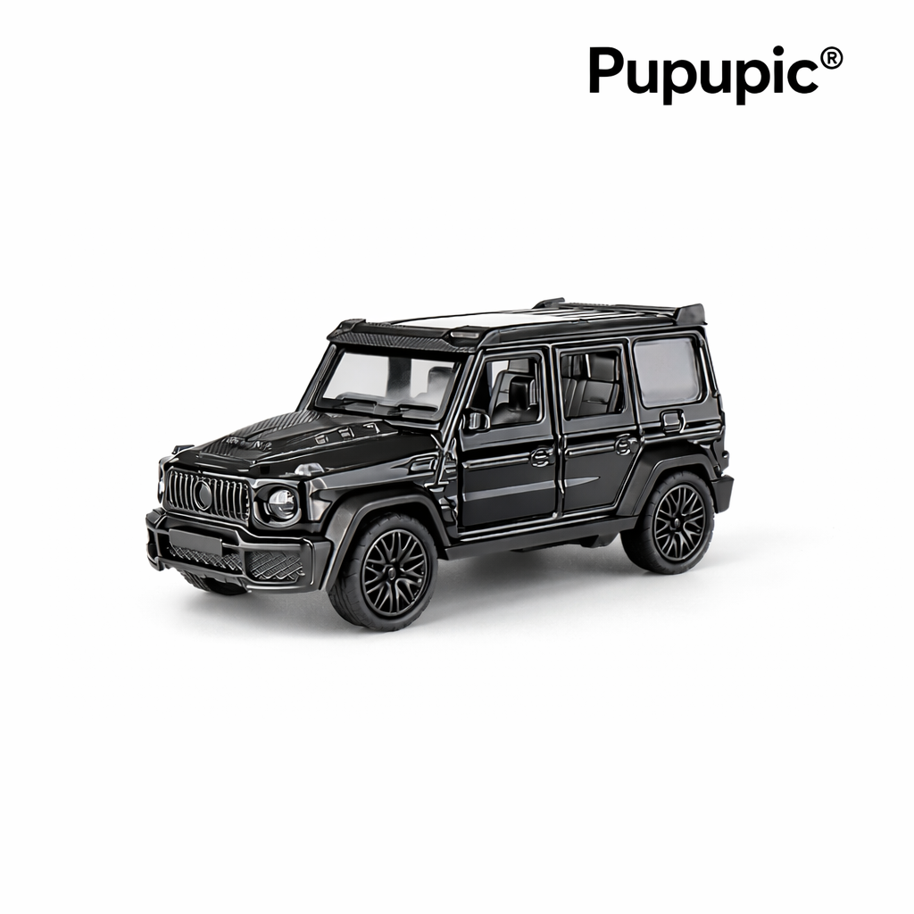 Pupupic® Diecast SUV Children's Model Toy – Openable Doors & Pull Back Action