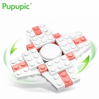 Pupupic® DIY Kids Spinning Top Toy | Detachable Building Blocks Assembly Educational Puzzle Toy