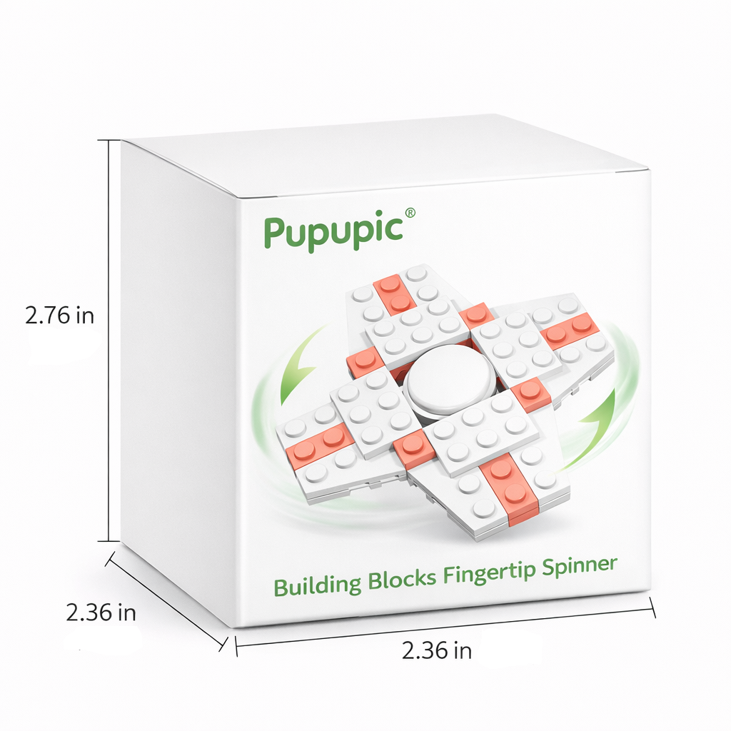 Pupupic® DIY Kids Spinning Top Toy | Detachable Building Blocks Assembly Educational Puzzle Toy