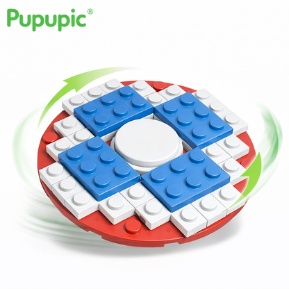 Pupupic® DIY Kids Spinning Top Toy | Detachable Building Blocks Assembly Educational Puzzle Toy