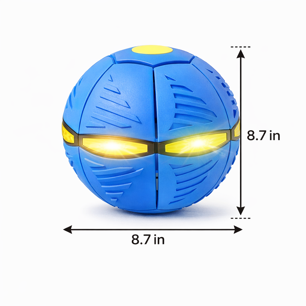 Pupupic® LED Light-Up Magic Deformation Ball – Kids & Pet Outdoor Toy